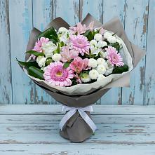Букет цветов из:  Герберы, Альстромерии и Хризантемы в Чермозе