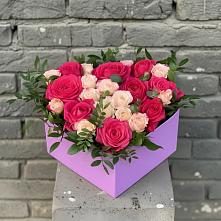 Цветочная композиция из Розы в коробке в Чермозе