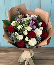 Букет цветов из:  Розы и Альстромерии в Чермозе