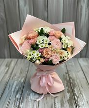Букет цветов из:  Гвоздики, Розы и Хризантемы в Чермозе