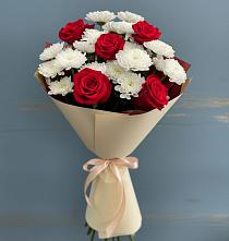 Букет цветов из:  Розы и Хризантемы в Чермозе