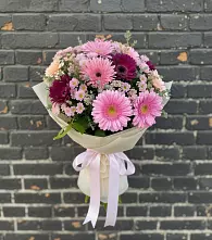 Букет цветов из:  Герберы и Хризантемы в Чермозе