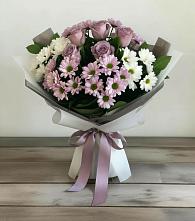 Букет цветов из:  Хризантемы и Розы в Чермозе