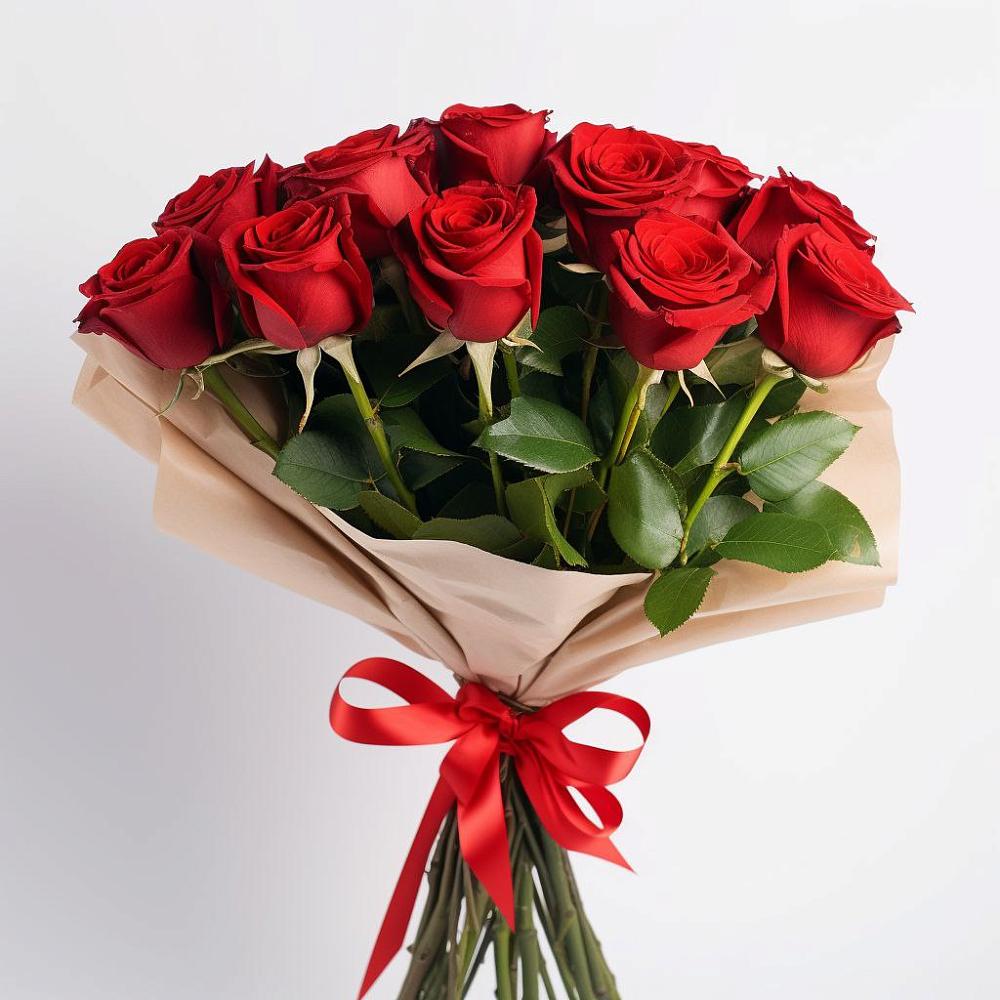 Букет 11 Красных роз Эдлесс Лав в Чермозе
